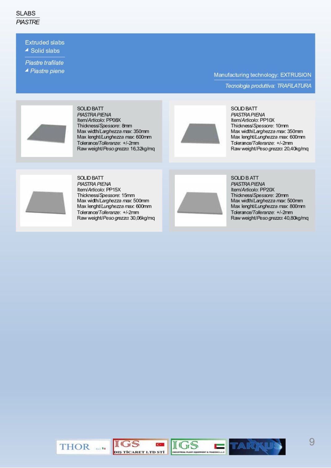 Manufacturing technology: EXTRUSION